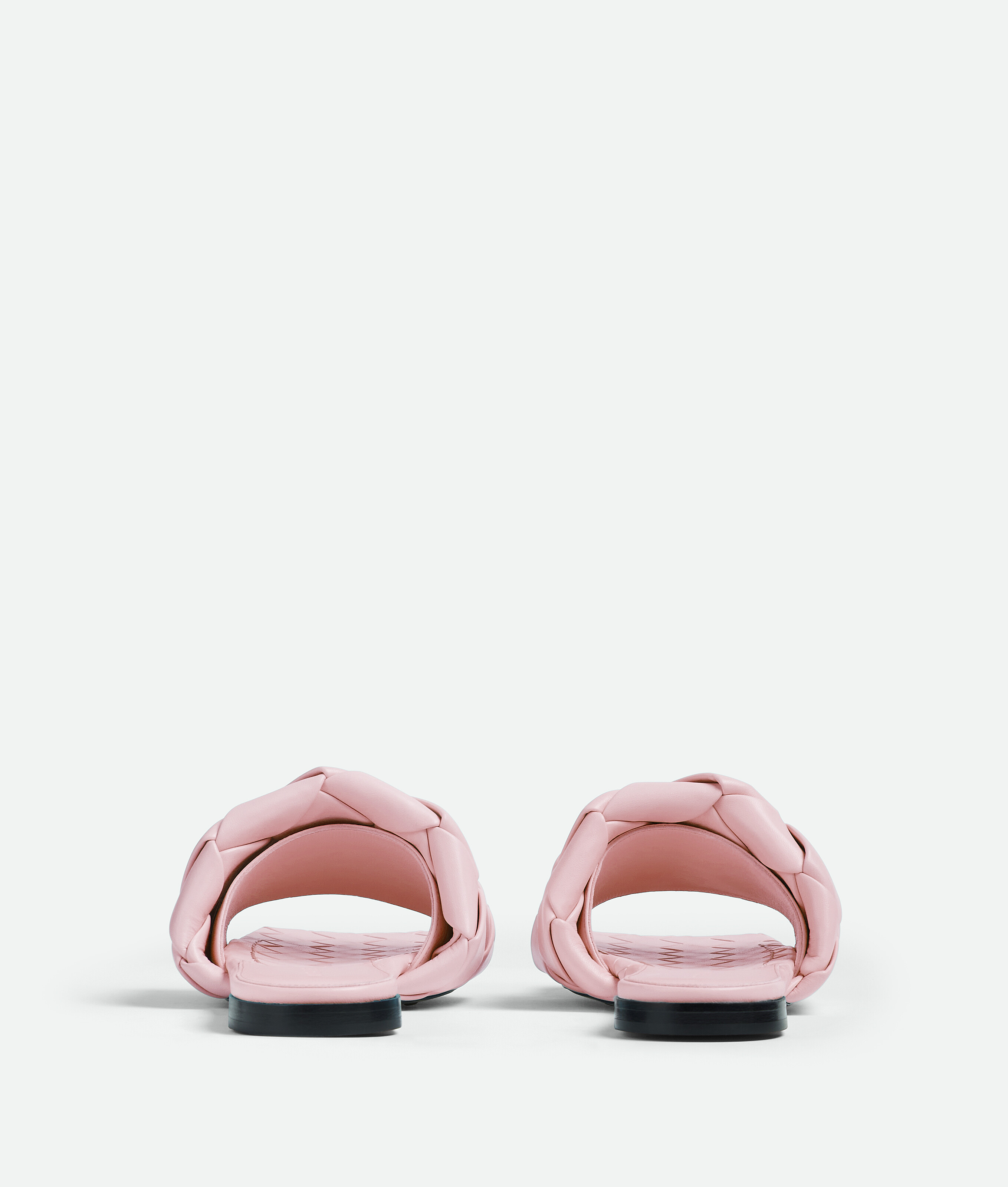 Bottega Veneta 10mm Lido Leather Slide Flats In Pink