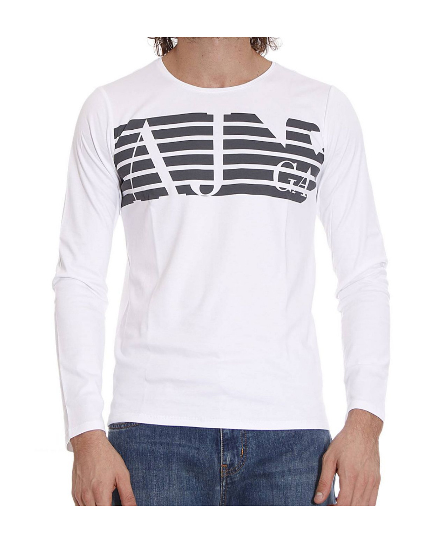 Armani Jeans Logo Details T-shirt In White