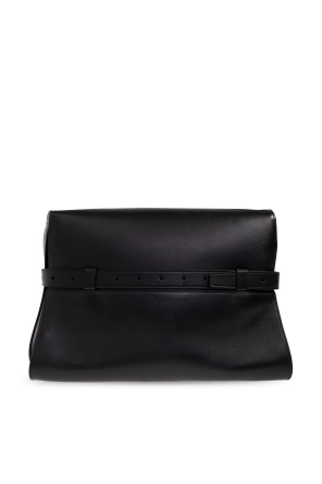 Moschino Flap Shoulder Bag In Black