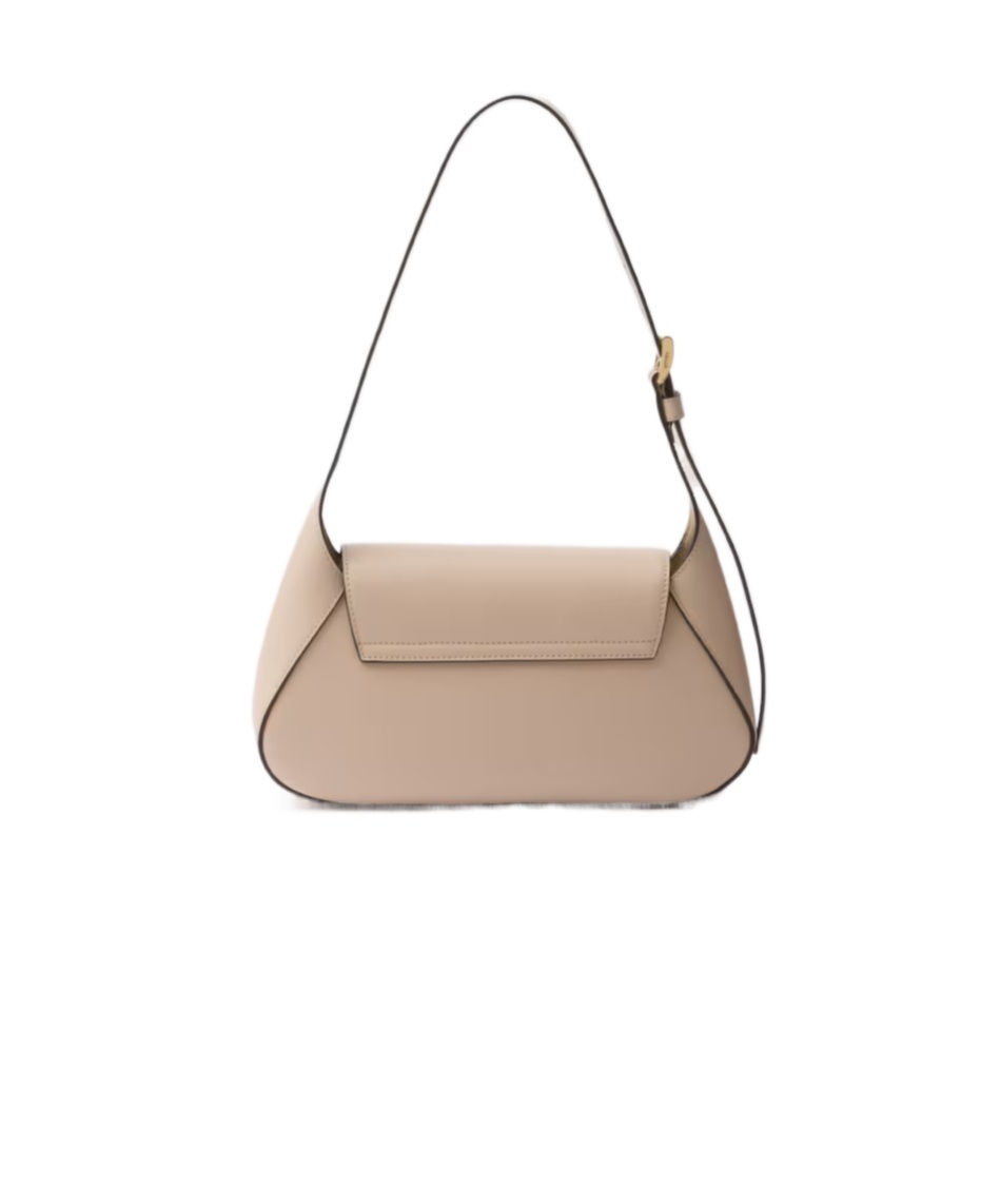 Prada Small Leather Shoulder Bag In Brown