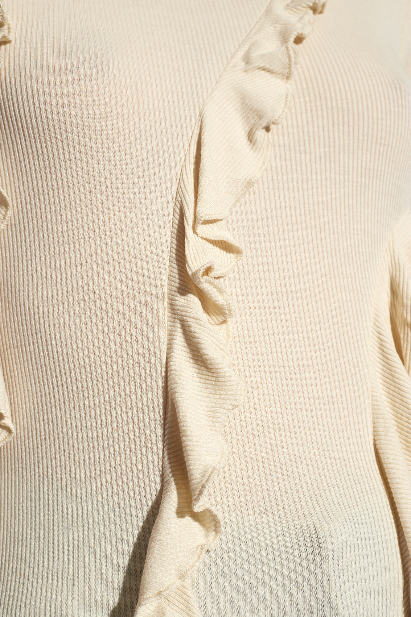Acne Studios Rib T-shirt In Nude