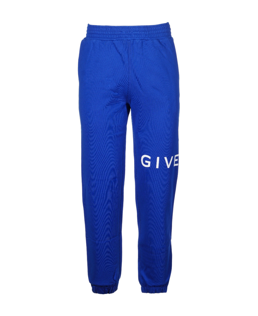 Givenchy Logo-print Track Pants In Ocean Blue