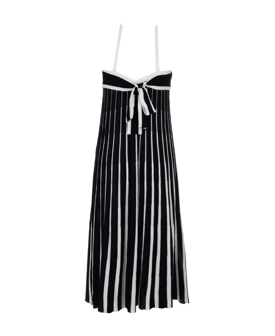 RED VALENTINO STRIPED DRESS 