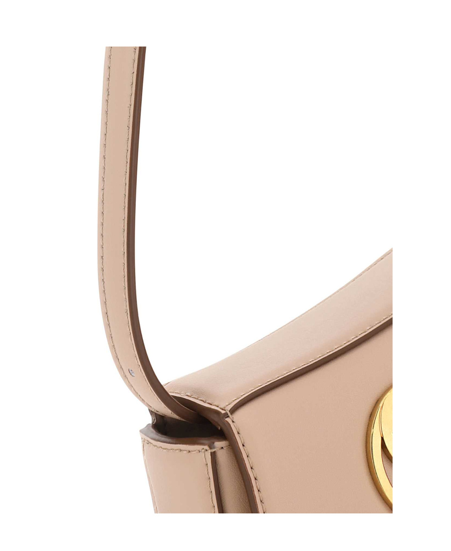 Stella Mccartney Logo Plaque Belt Bag In Nude