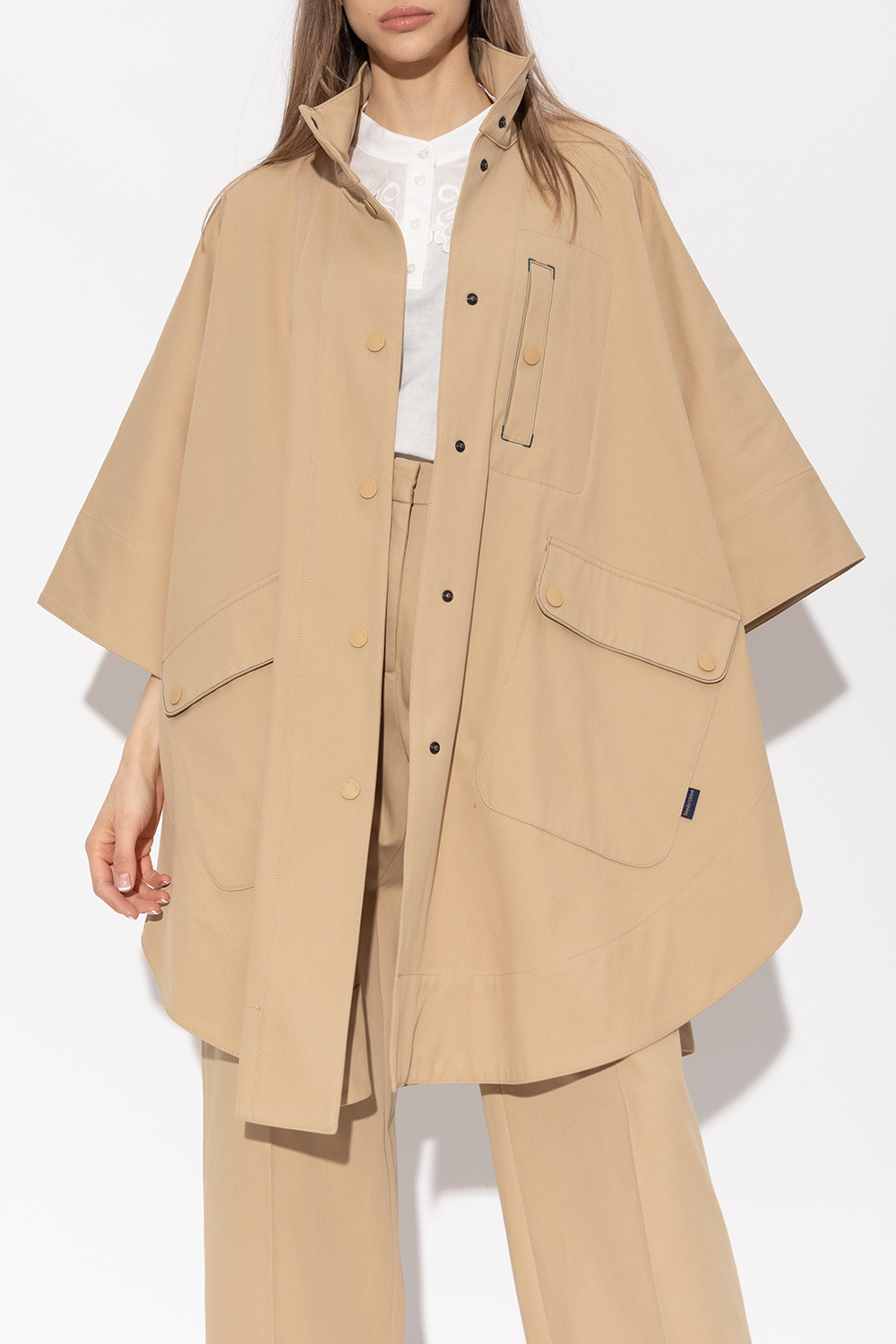 See By Chloé Logo Casual Jacket In Nude