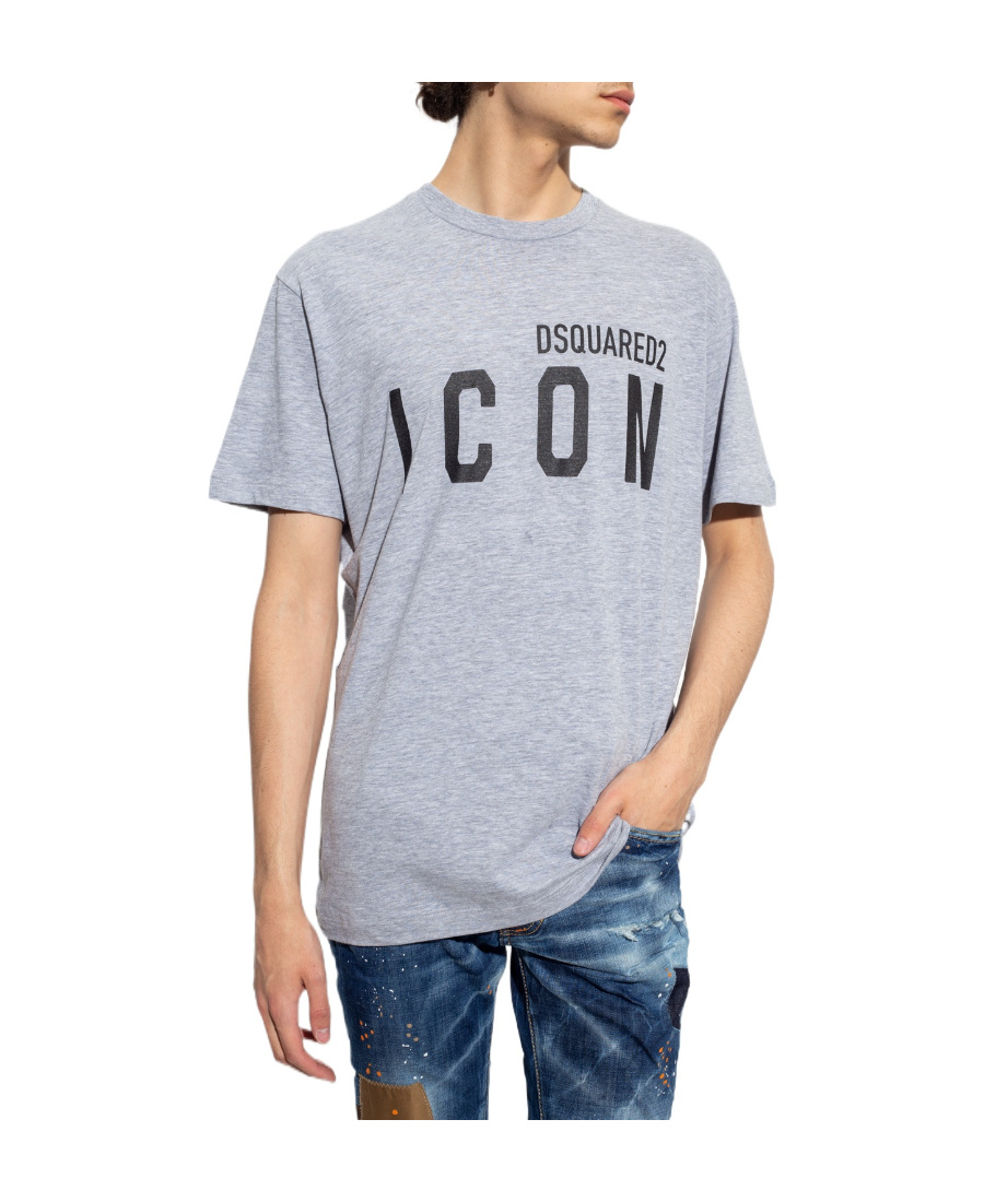 Dsquared2 Logo-print Short-sleeve T-shirt In Gray