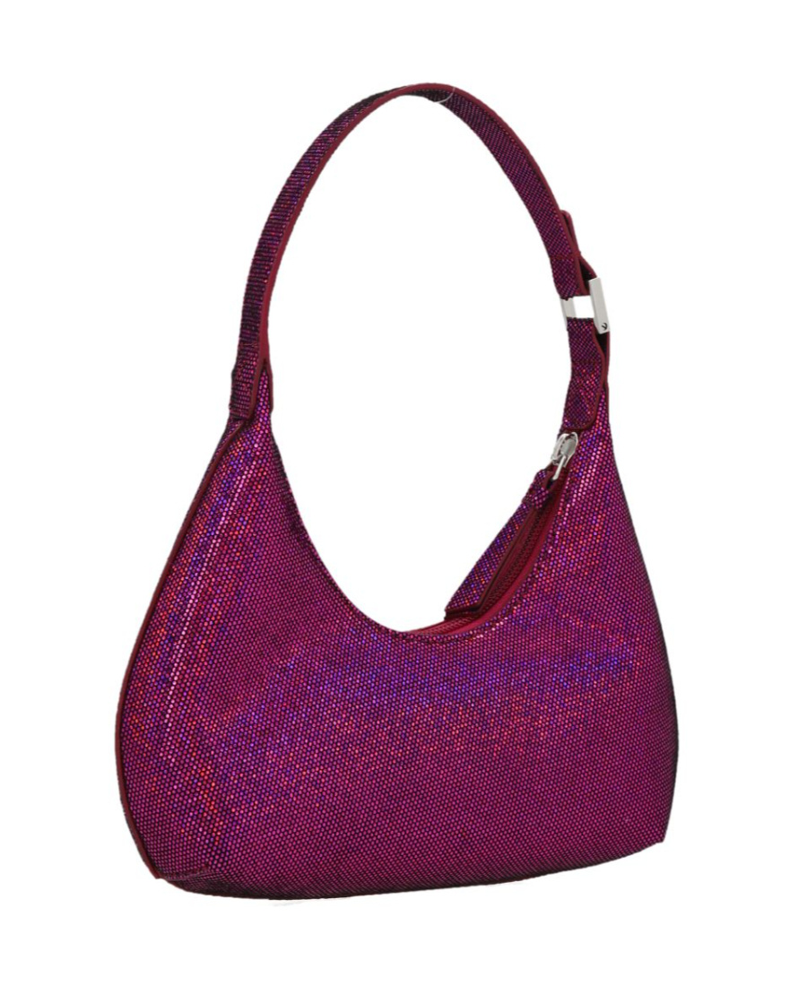 By Far Baby Amber Disco Dot Leather Bag In Red