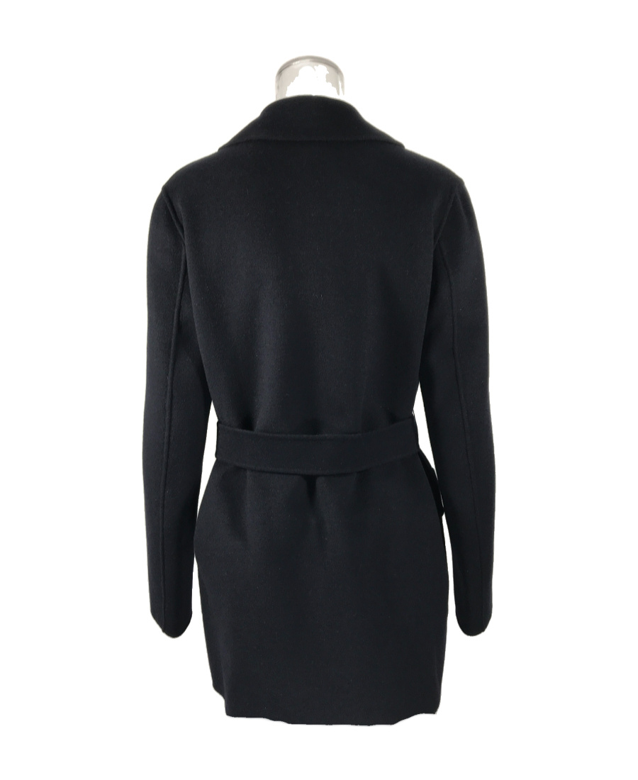 Weekend Max Mara Belt Coat In Black