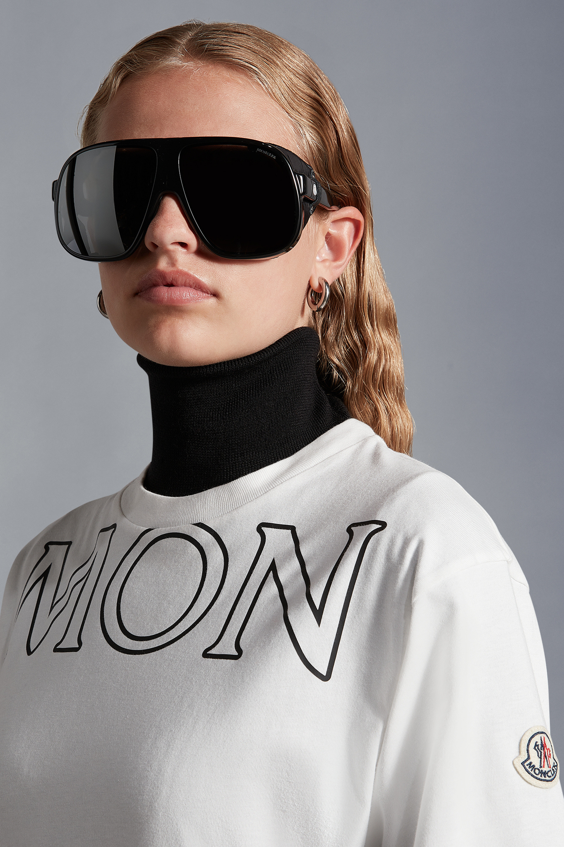 Moncler Logo-print Oversize T-shirt In White