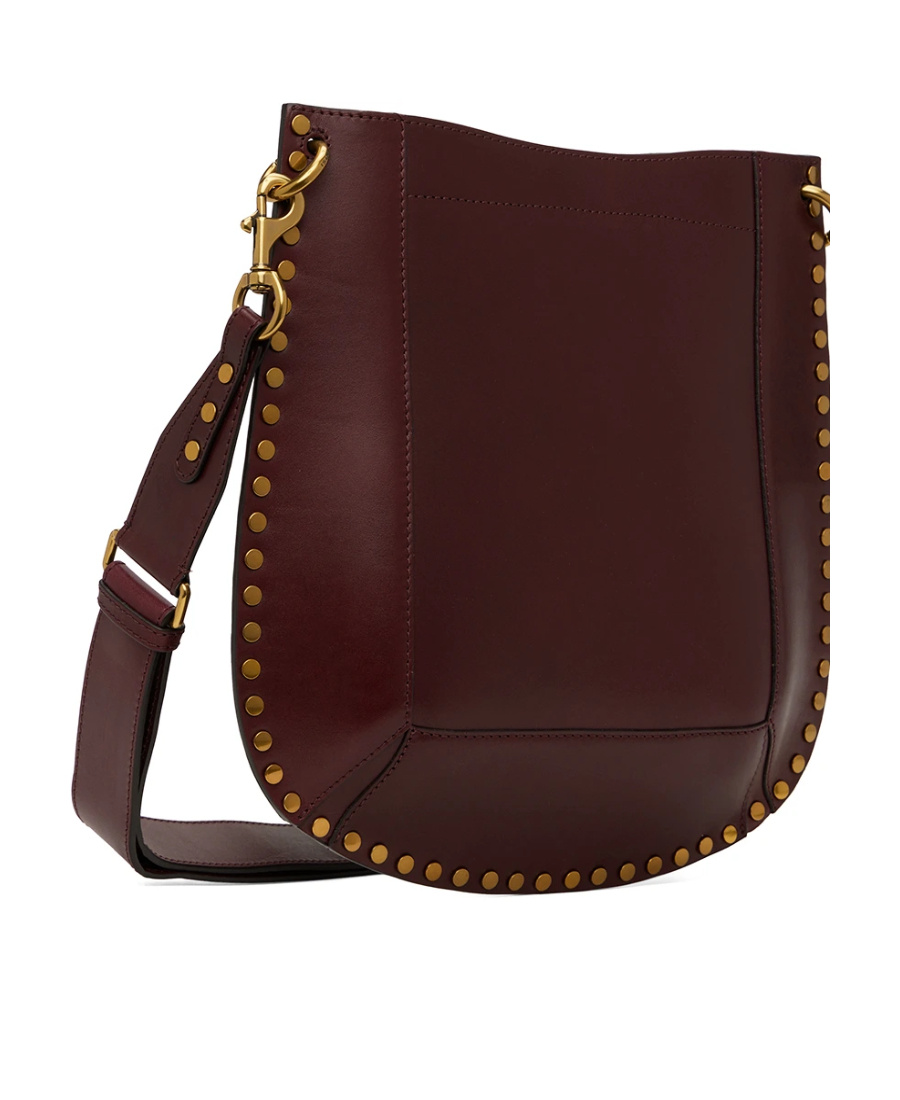 Isabel Marant Burgundy Oskan Shoulder Bag In Brown