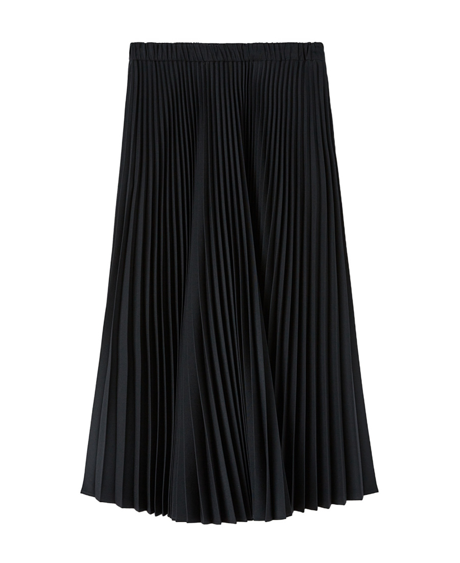 Shop Jil Sander Pleated Skirt In Black