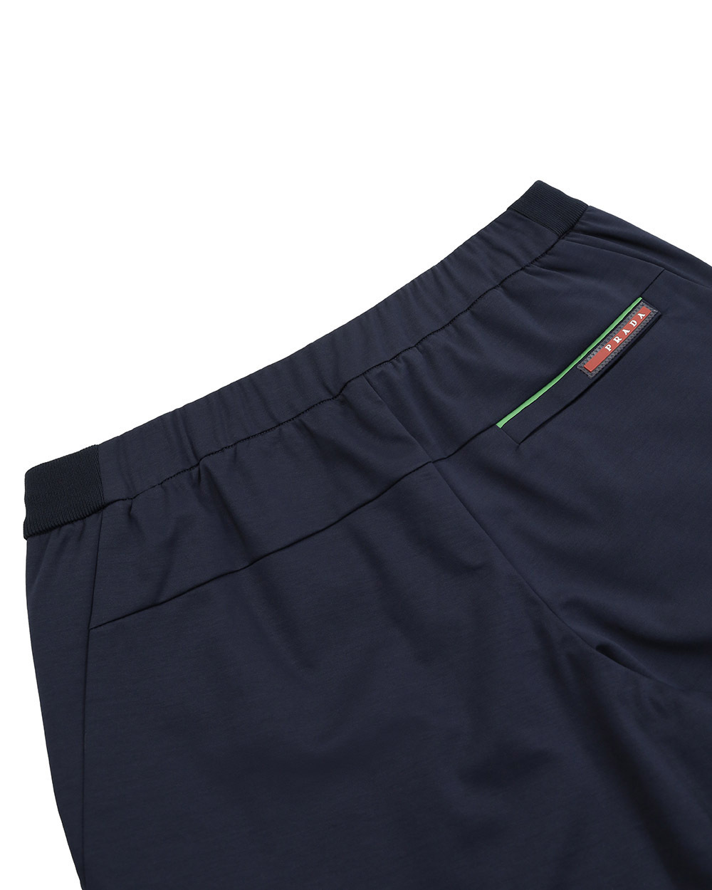 Prada Logo Detail Shorts In Black