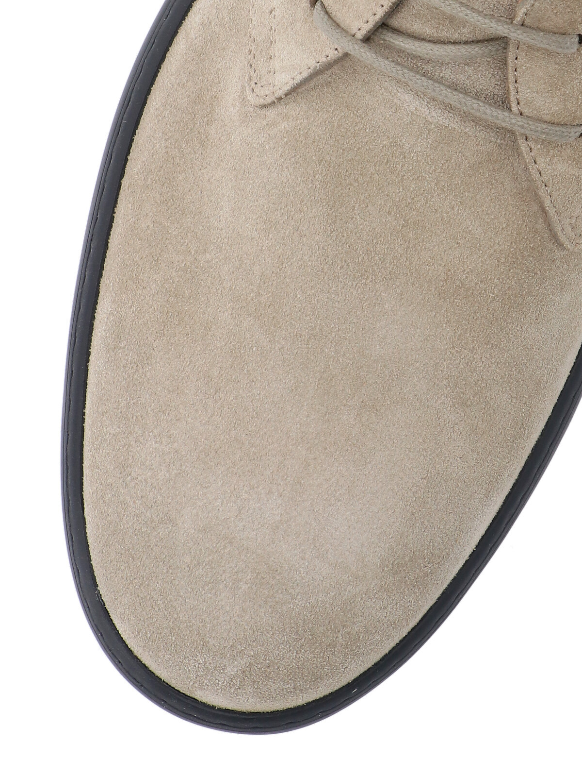 Tod's Suede Ankle Boots With Textured Rubber Sole In Brown