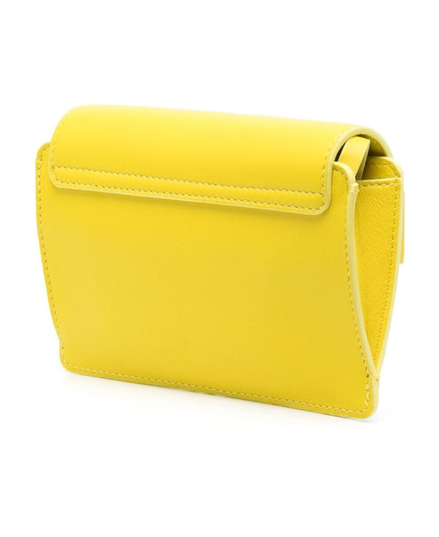 Chloé Mony Whipstitched Clutch Bag In Yellow