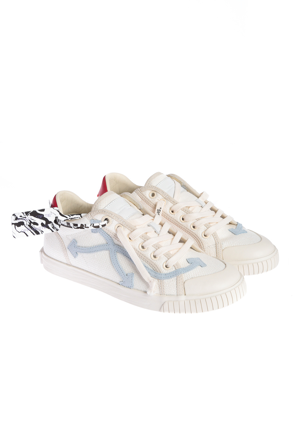 Off-white Vulcanized Low-top Sneakers In White