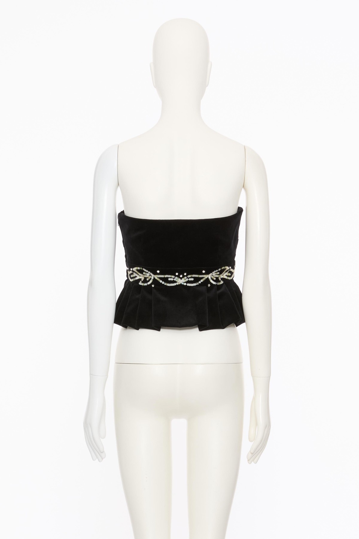 Valentino Embroidered Velvet Top