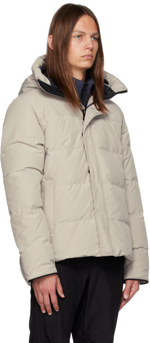 Canada Goose Macmillan Hooded Down Jacket In White