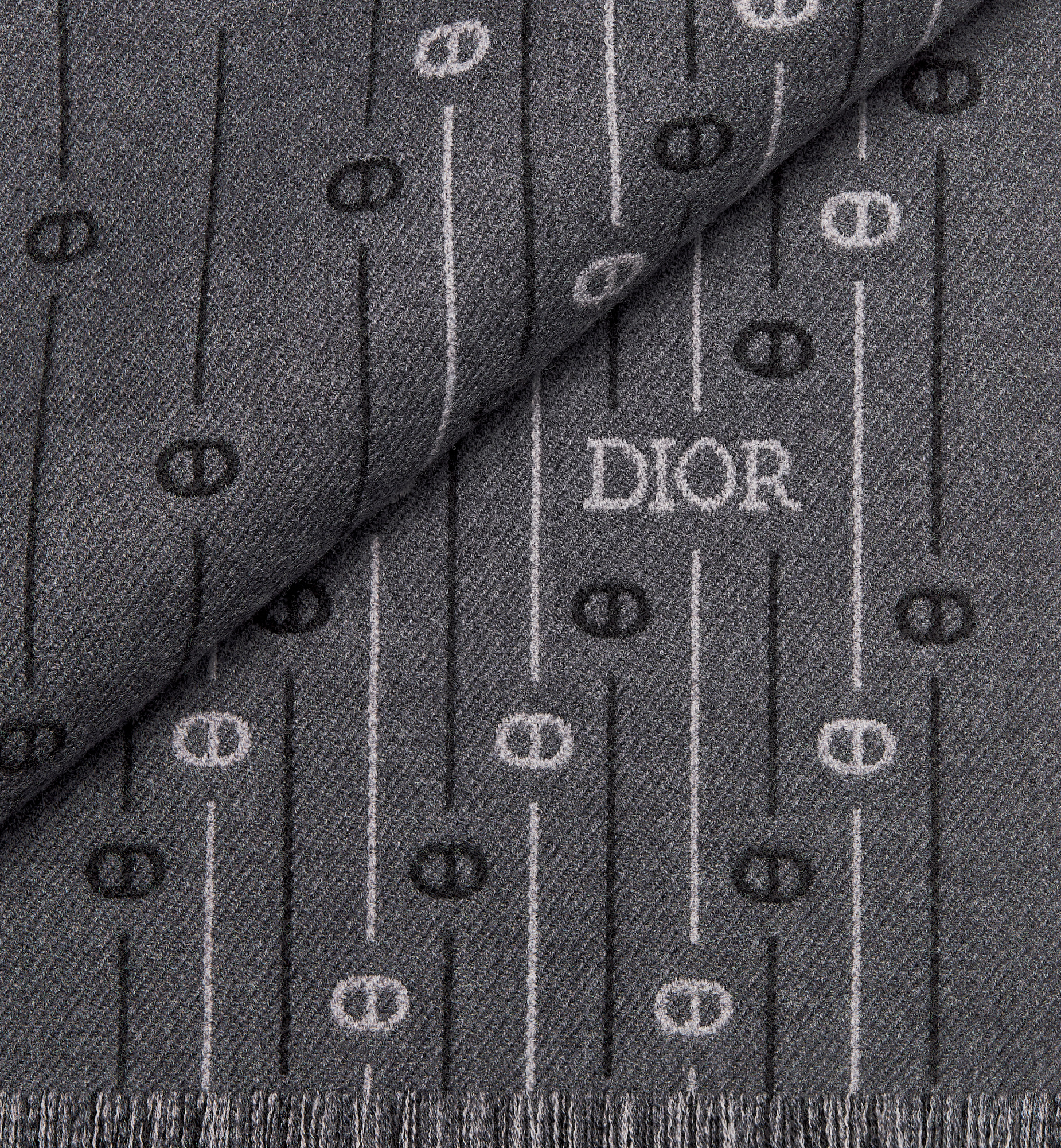 Dior Wool Scarf In Black