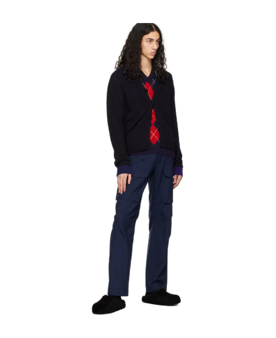 Marni Single-breasted Knitted Cardigan In Black