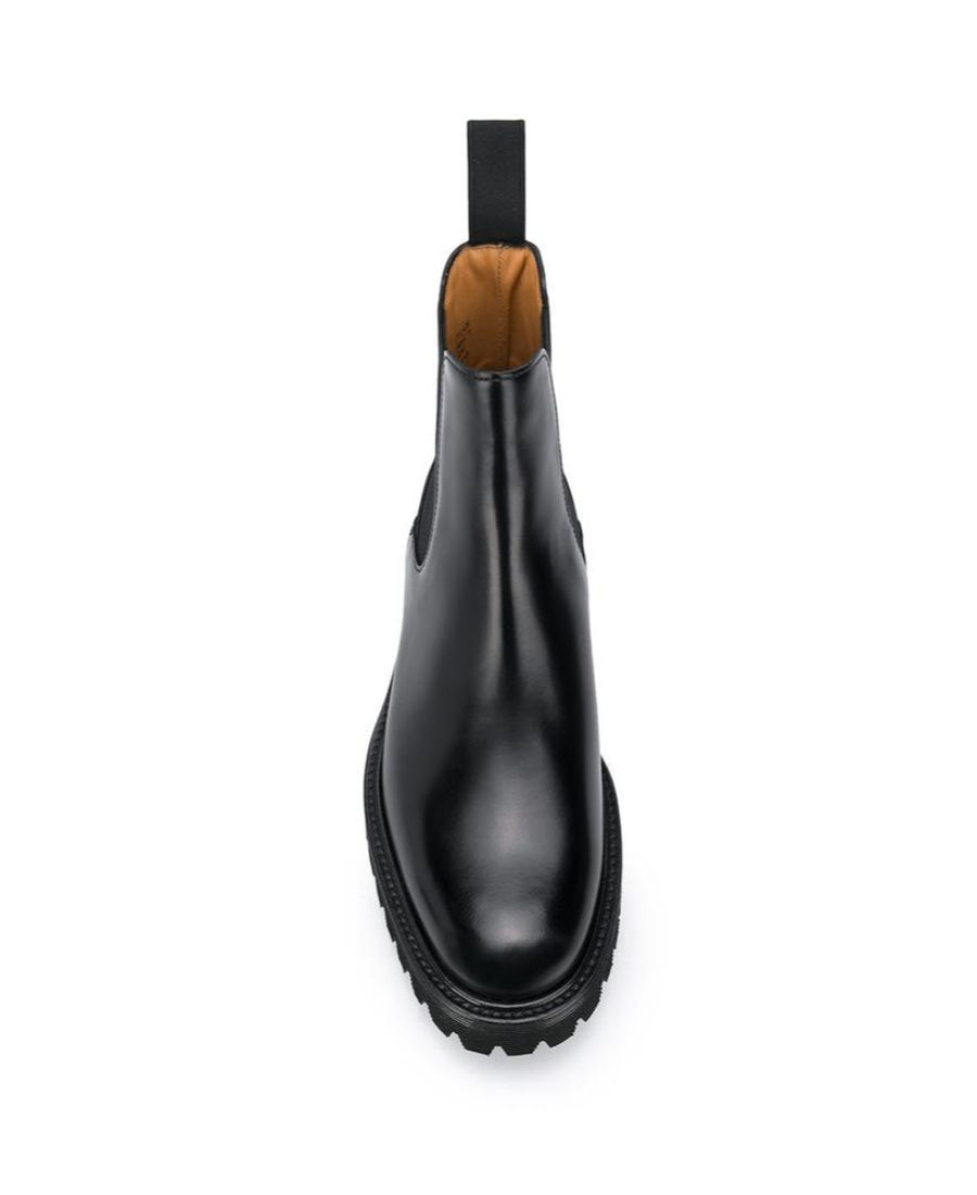 Church's Ketsby Met Studded Glossed-leather Chelsea Boots In Black