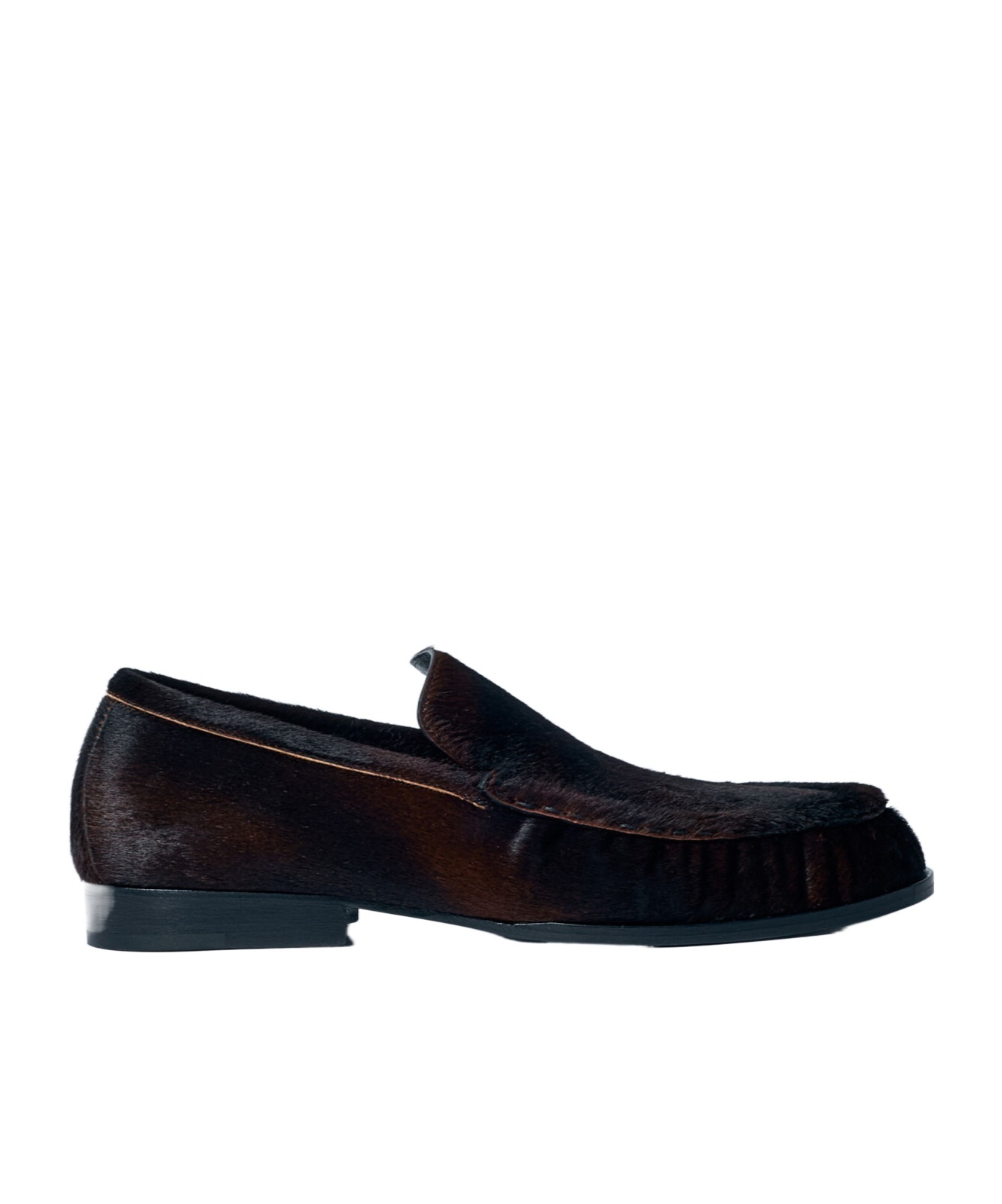 DRIES VAN NOTEN CALF HAIR LOAFERS 