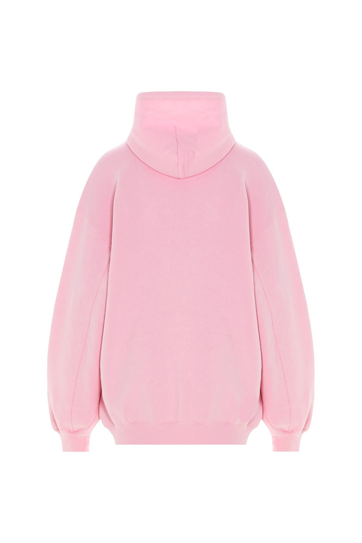 Balenciaga Languages Print Hoodie In Pink