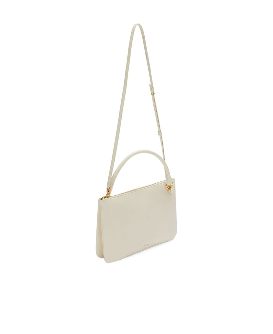 Jil Sander Small Leather Shoulder Bag In Nude
