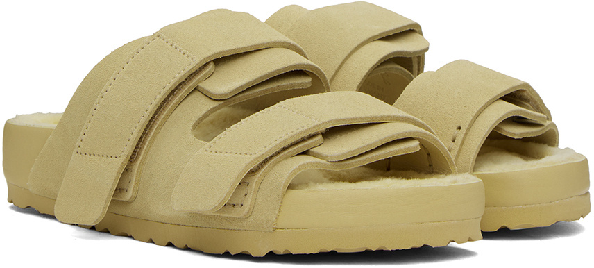 Tekla Yellow Birkenstock Edition Uji Sandals In Brown