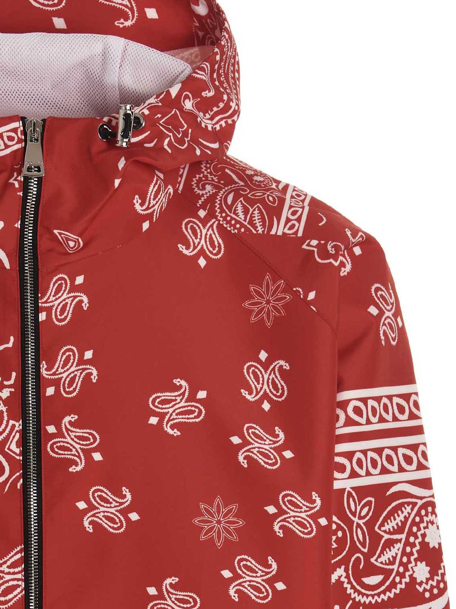 Khrisjoy 'bandana Hood' Windbreaker Jacket In Red