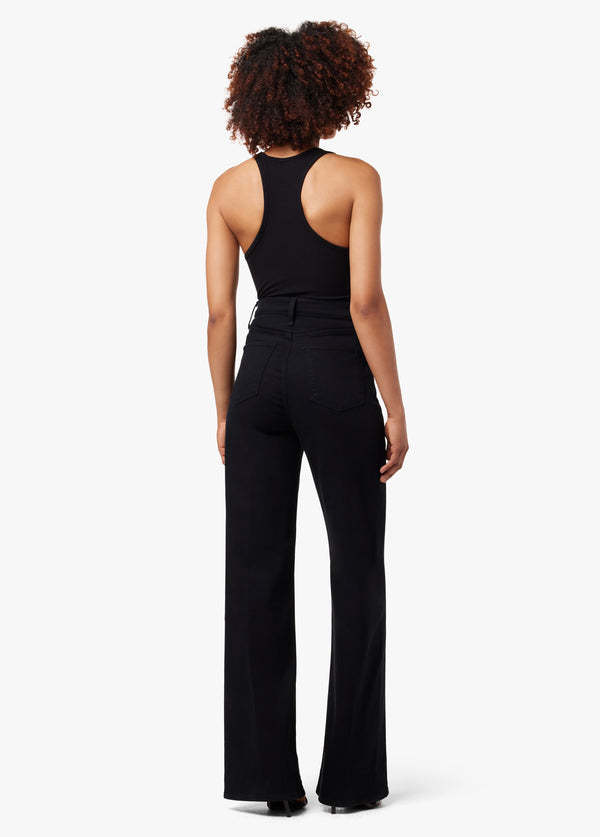 Joe's Jeans Petite High Rise Wide Leg In Black