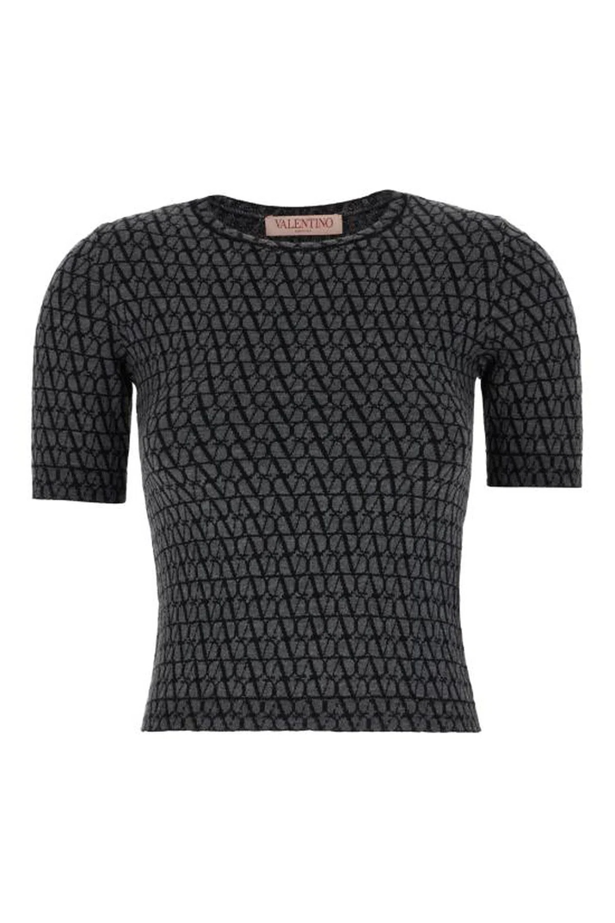Valentino Toile Iconographe Knitted Top In Black