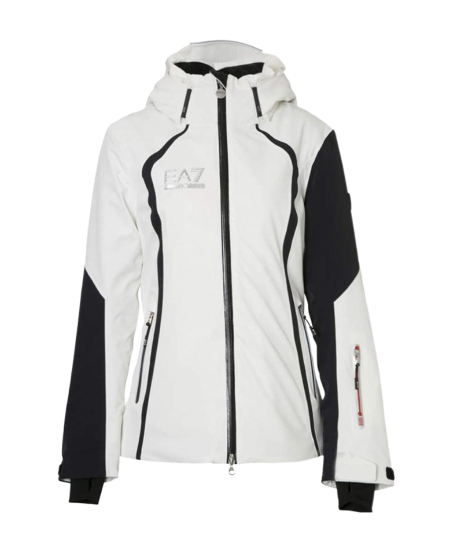 EA7 LOGO HOODED CASUAL JACKET