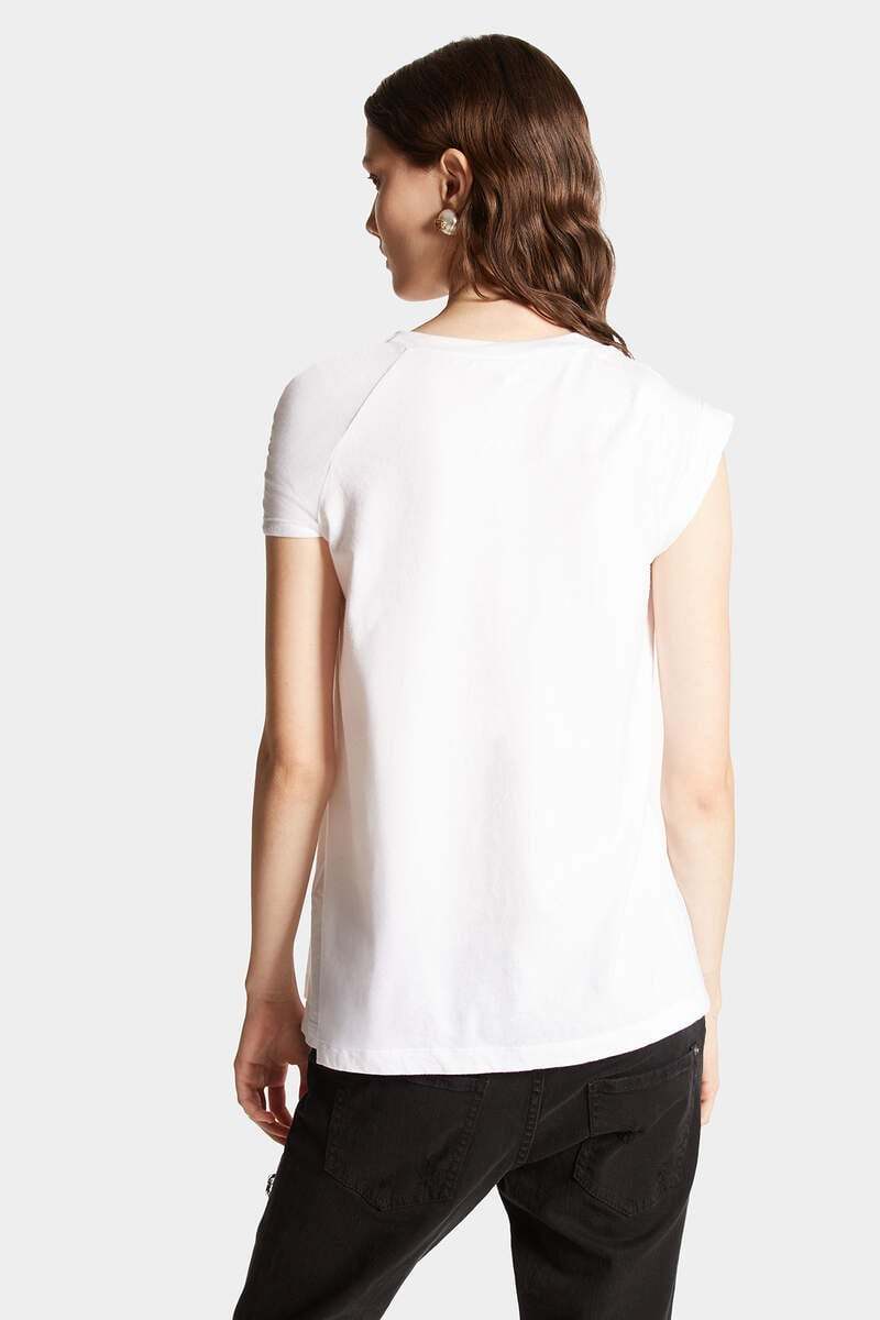 Dsquared2 White Knotted T-shirt In White