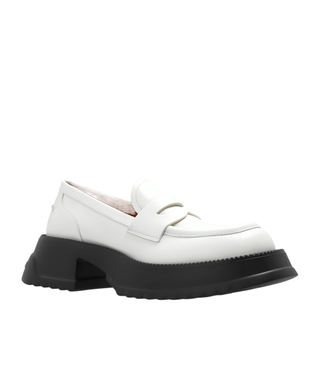 Marni Slip-on Platform Loafers In White