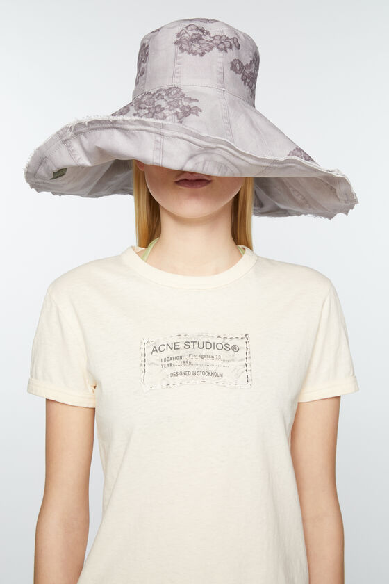 Acne Studios Printed Cotton-jersey T-shirt In White