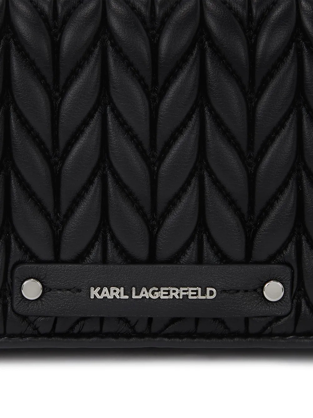 Karl Lagerfeld K/weave Crossbody Bag In Black