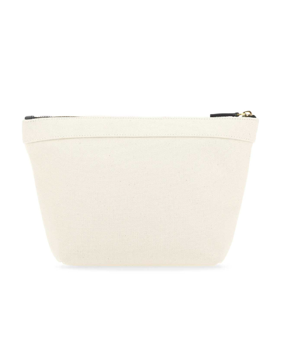 Balenciaga Logo Zipper Handbag In White