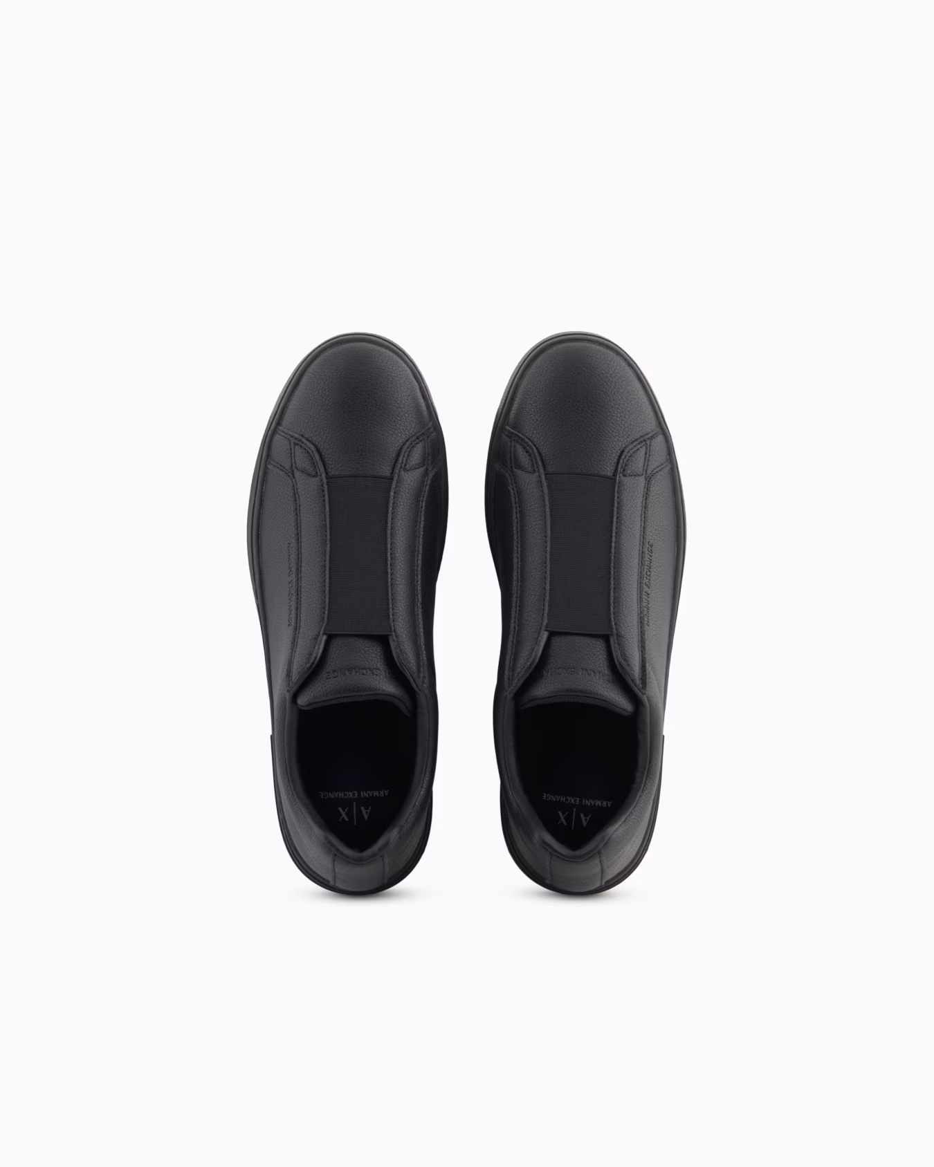 Armani Exchange Slip-on Sneakers In Black