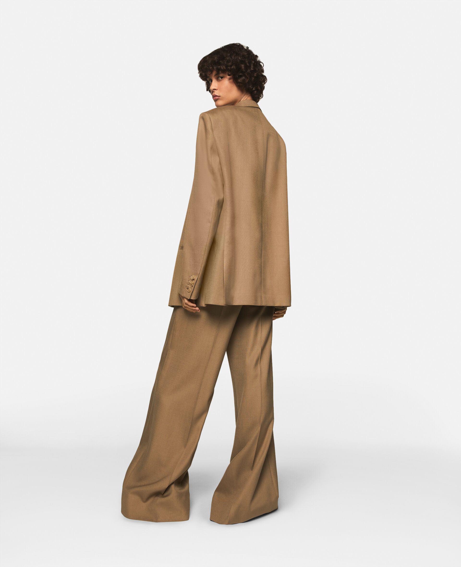 Stella Mccartney Single-breasted Blazer In Brown