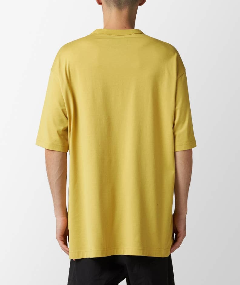 Y-3 Logo-print Cotton T-shirt In Yellow