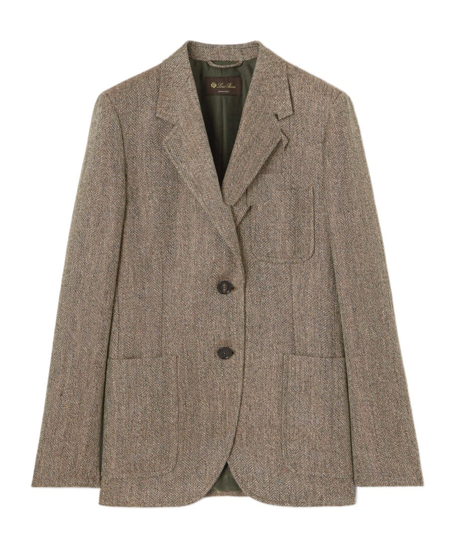 Loro Piana Single-breasted Tailored Blazer In Gray