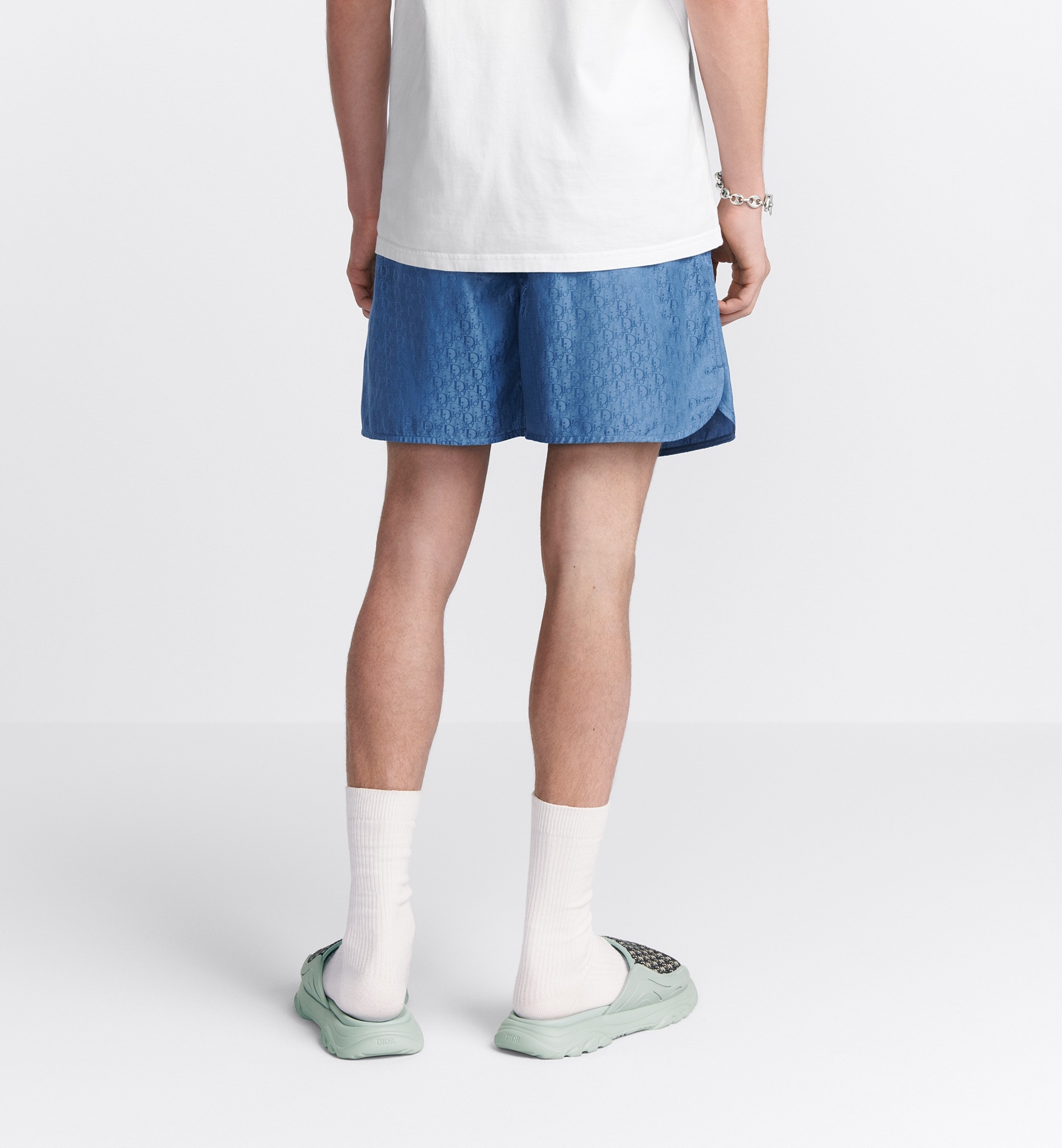 Dior Oblique Shorts In Blue