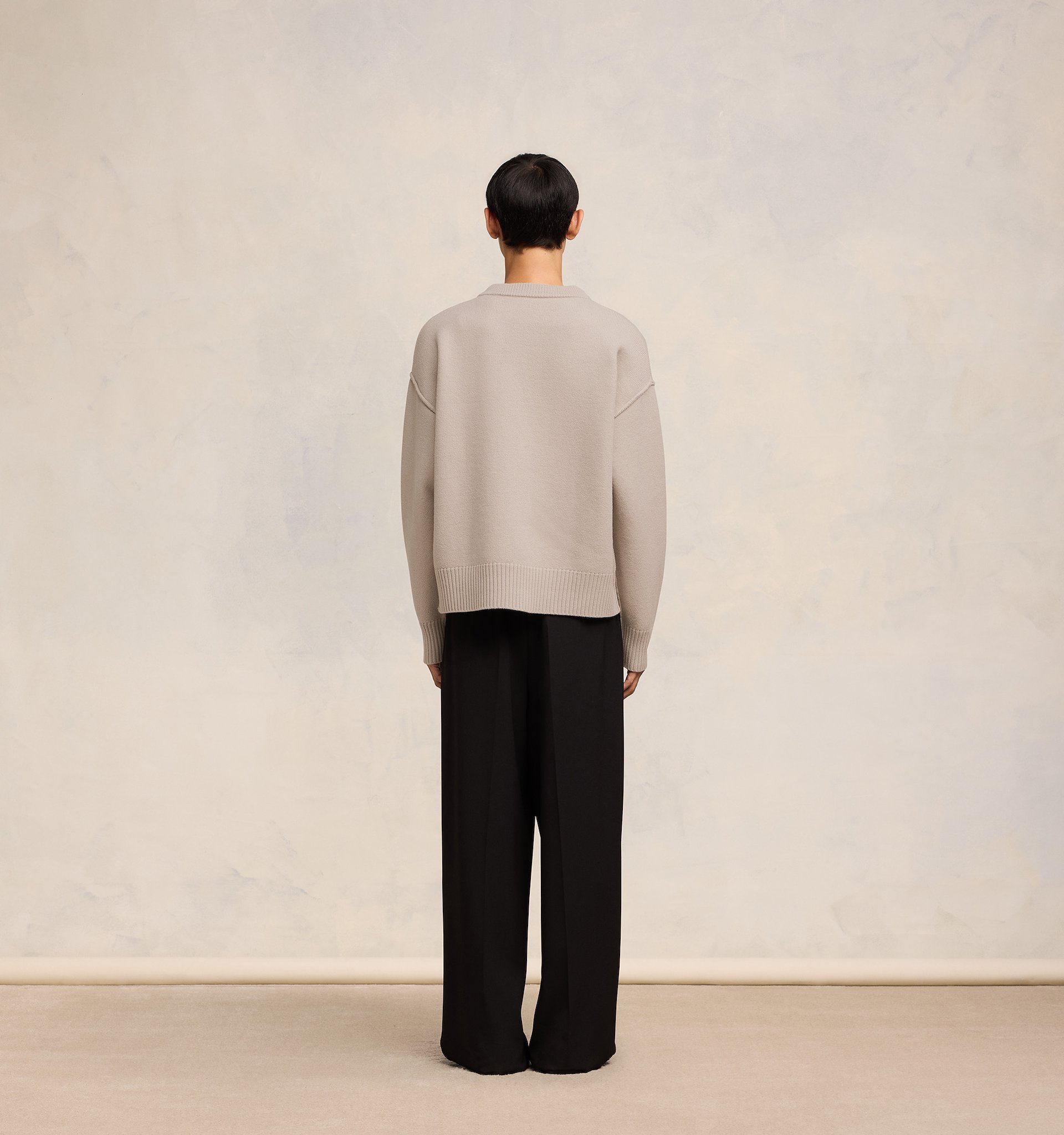Ami Alexandre Mattiussi Off White Adc Cardigan In Nude
