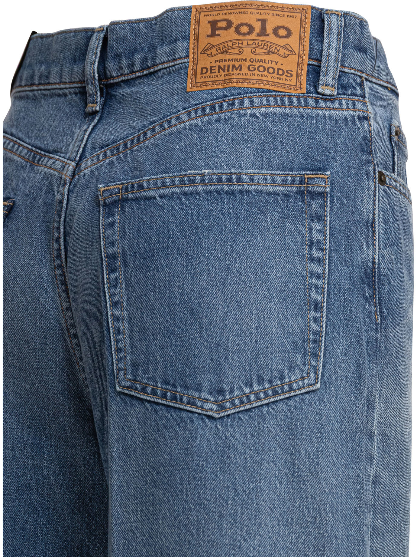 Polo Ralph Lauren Trousers Denim Belt Loops In Blue