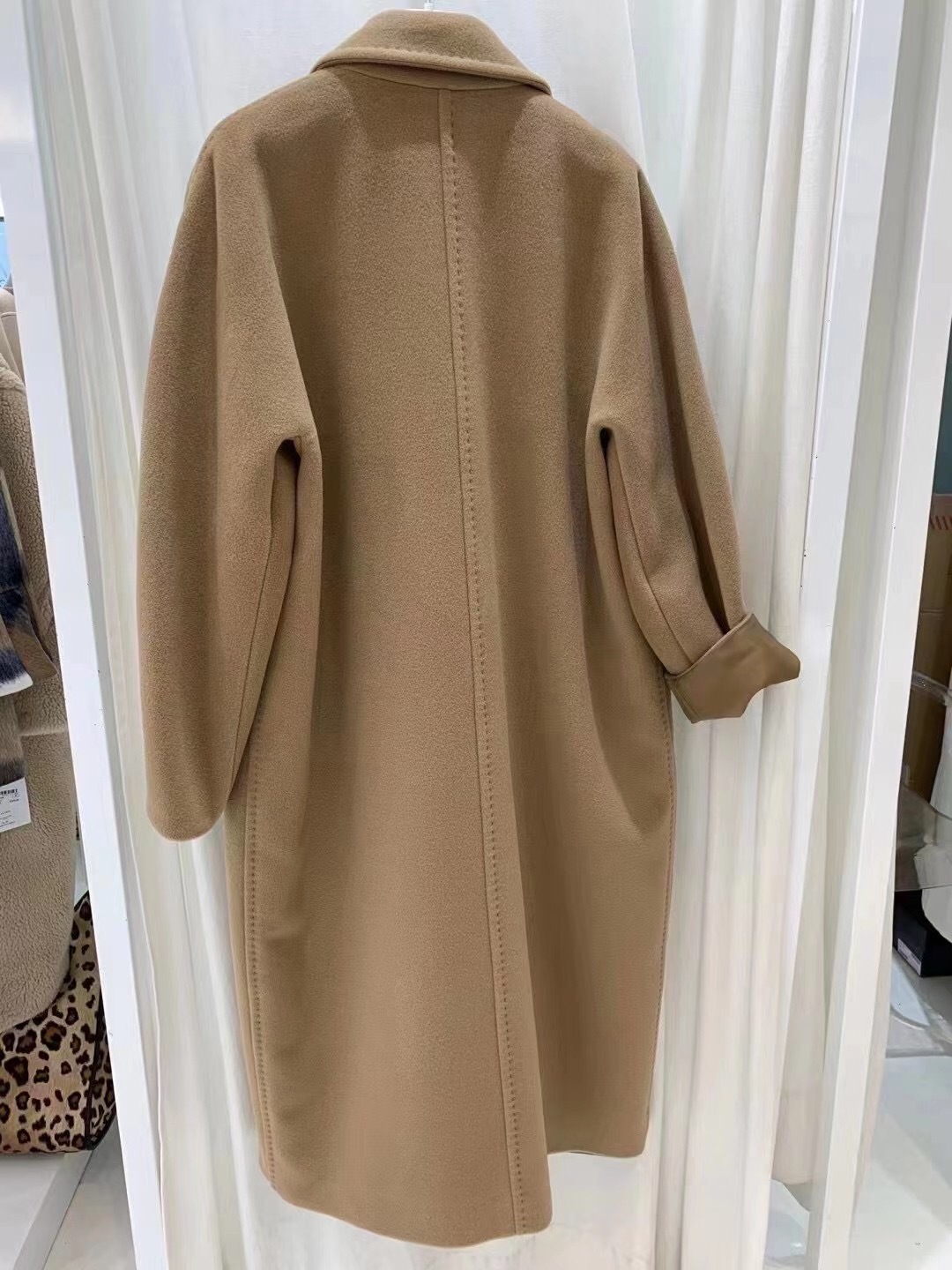 Max Mara Mad1951 Double-sided Coat In Brown