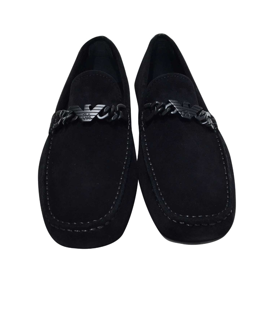 Emporio Armani Put On Happy Shoes In Black