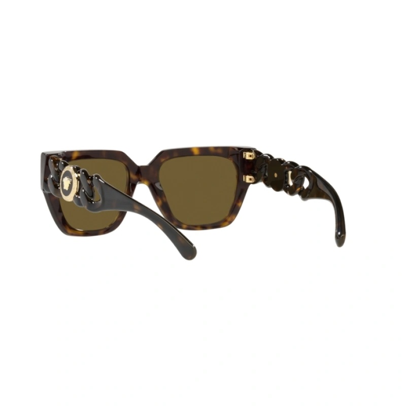 Versace Sculpted Square Sunglasses In Green