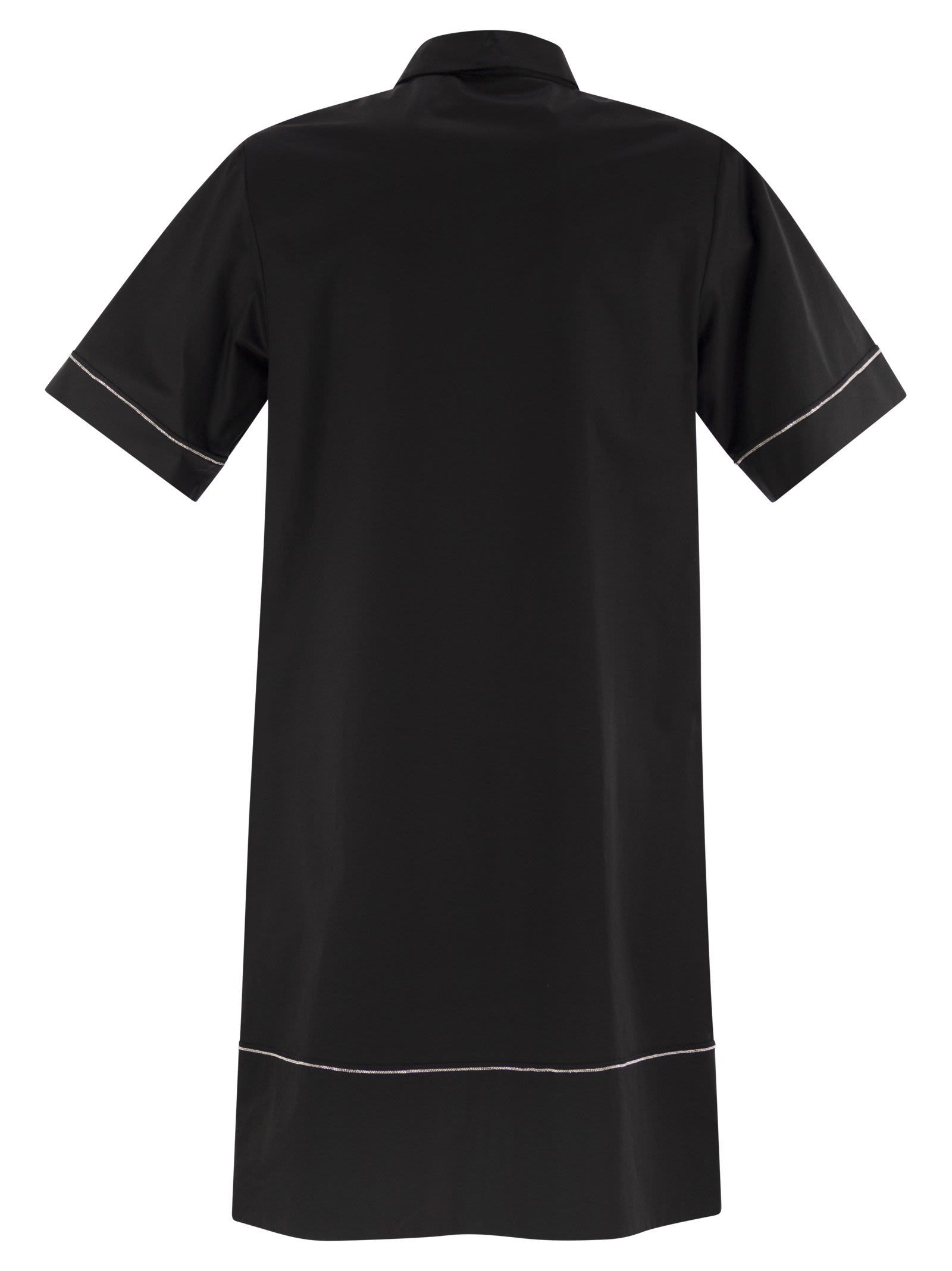 Peserico Women Light Stretch Cotton Satin Midi Dress