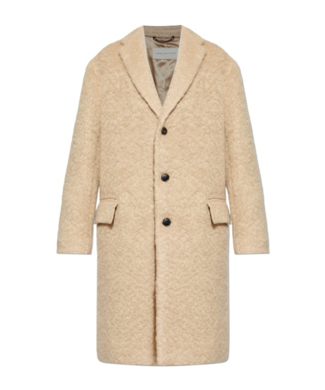 Dries Van Noten Rustic Coat In Neutral