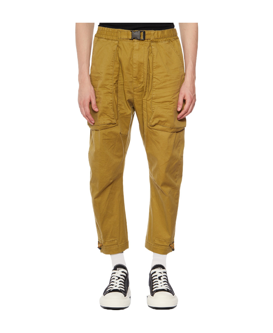 Dsquared2 Men's Beige Cotton Trousers For Fall/winter 2024 In Brown